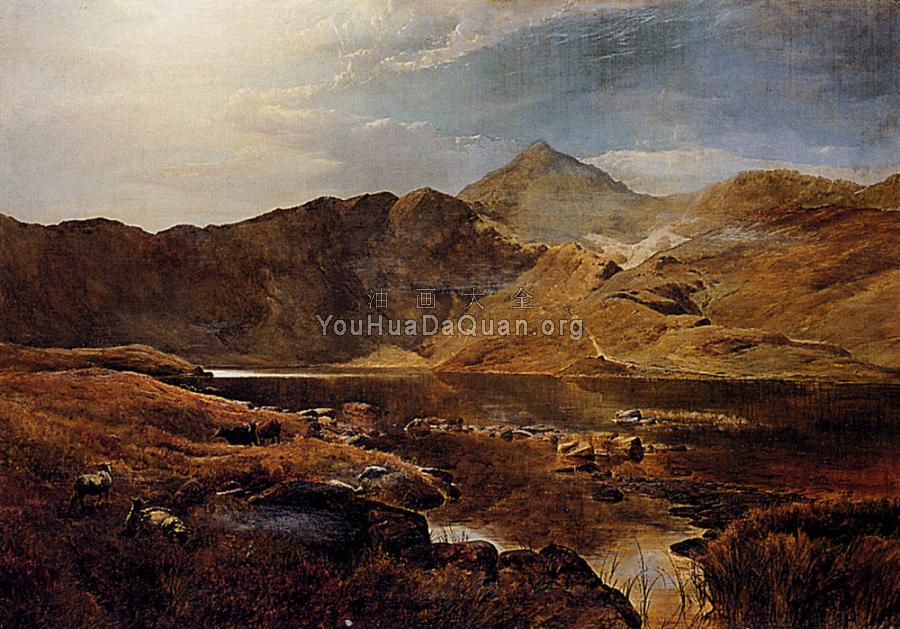 Williams Cattle And Sheep In A Scottish Highland Landscape - 西德尼·理查德·珀西